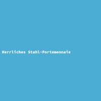 Herrliches Stahl-Portemonnaie