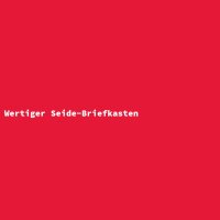 Wertiger Seide-Briefkasten